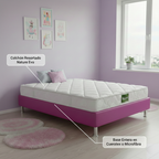 Combo Colchón Nature Evo + Base Cama Entera